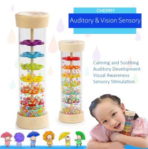 CHERRY Rainmaker Toy for Kids Raining Sound Vision & Auditory Sensory Stimulation for ADS ADHD Autism Special Needs