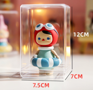 กล่องใส่โมเดล กล่องอะคริลิค คุณภาพดี เสียบการ์ดได้ ใส่ตุ๊กตากันฝุ่นวางซ้อนกันได้