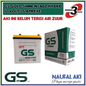 Aki Mobil Avanza/Terios/Rush/Taruna/Xenia/Katana/Escudo/APV GS Gold shine NS40Z Hybrid 35 Ampere
