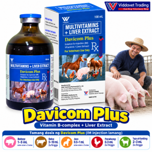 Viddavet Davicom Plus Multivitamins + Liver Extract davicom plus b complex vitamin b1 b6 b12 for animals and pets