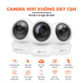 Camera wifi không dây camera mini 360 độ an ninh gia đình nhìn thấy mặt và biển số xe EZVIZ C6N(Full HD) trong nhà - Nhìn ban đêm, đàm thoại hai chiều, Báo động chuyển động thông minh egan. 