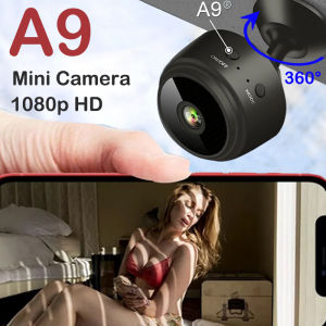 Mini WiFi Camera 1080P HD Night Vision Included Motion Detection Remote Monitoring 160° Wide Angle Micro Baby Monitor for Home Office