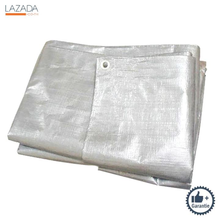 ผ้าใบ ตรา 99 สีเงิน Canvas คุณภาพสูง ขนาด 2 หลา x 3 เมตร