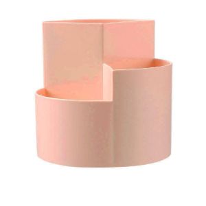 GAOSU Hộp đựng Giá đỡ bút xoay 360 ° Hộp đựng văn phòng phẩm 3 ô Hộp đựng bút chì Đơn giản Sức chứa lớn Giá đựng bút xoay được Túi đựng đồ trang điểm