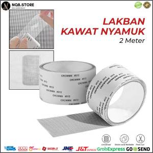 Lakban KAWAT NYAMUK 2M Repair Tambalan Penutup Ventilasi Berlubang Robek Lubang Fentilasi 2METER Mending Tape Roll