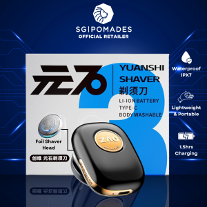 Skyworth Mini Pebble / YS33 / G3 / S5 / ZXS31 Electric Shaver with Li-Ion Battery IPX7 Waterproof Blue / Black / Silver-SGPOMADES