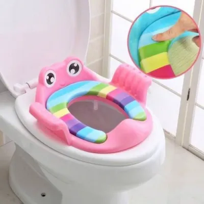 [Freeship] Bệ Thu Nhỏ Bồn Cầu Có Tay Vịn Cho Bé Nhựa An Toàn Giúp Bé Ngồi Thoải Mái Khi Đi Vệ Sinh - Hue203store ❤️