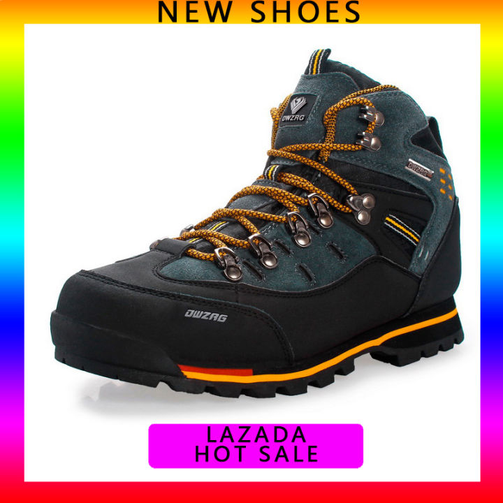 2024 New Shoes Mens Waterproof Leather Outdoor Hiking Shoes Autumn - Main Image
