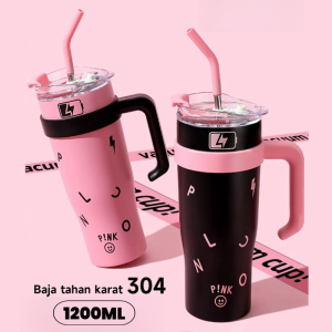 Vacuum Insulated Stainless 1200ml Thermos Cangkir Tumbler Minum Portable Botol Car Cup