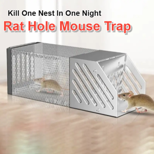 【Kill One Nest In One Night】Rat Hole Mouse Trap Automatic Lock Door Reusable High Sensitive Mice Catcher