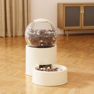 OUTOPEN Dung lượng lớn Máy cho thú cưng ăn tự động Bảo vệ cổ Nhựa Bát đựng thức ăn cho thú cưng Vòi nước uống Chống rò rỉ Bình nước cho chó Dành cho mèo và chó