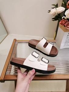 [Free Shipping] Thick-Soled Sandals For Women New Summer Style Casual Outdoor Wear Non-Slip Fashionable Square Buckle Design Versatile For Women