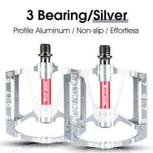 WEST BIKING Bicycle Pedals Cleats Pedal Aluminum Alloy MTB Mountain Bike Pedal 2/3 Bearing Non-Slip Road Bike Pedal Bike Accessories
