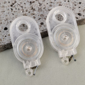 2PCS Retractable Steel Cord Pull Reel Keychains Spring Buckle Clasp Wire Rope Key Ring Recoil ID Card Holder Sporty Multiple Tools