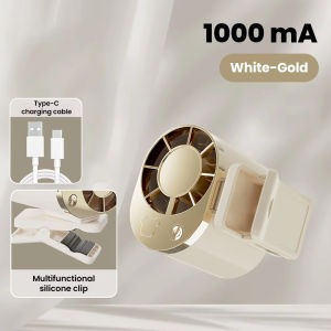 Mini Clip-On Fan USB Rechargeable Portable Personal Fan for Cycling Umbrella Waist & Desktop 360° Adjustable