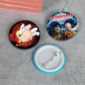 32/44/58mm Anime One Punch Man Lapel Pins Cartoon Cosplay Saitama Genos Jenos Sonic Tatsumaki Fubuki Garou Badges Broochs Accessories Gifts. 