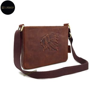 Rush Rider S Size Full Cow Leather Slim Sling Bag Men Shoulder Bag Cross Body Messenger Bag Beg Sandang Lelaki Kulit Lembu