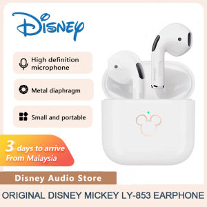 Original Disney LY-853 Bluetooth Earphone Mickey Mini Bluetooth Headphones With Wireless Charging Case Noise Reduction With Mic