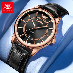 OPK Watch for Men Original Brand Sports Casual Waterproof  Leather Dial Luminous Quartz Clock