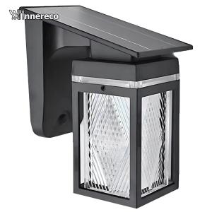 Solar Wall Lights Outdoor IP65 Waterproof Solar Powered Wall Lanterns Outdoor Dual Color for Patio Garden Decoration Deck Porch Barn Garage