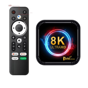 Android Tv Box Tv98 RK3528 2025 Crack Dual Wifi 2.4G và 5G RAM 4G Rom 32GB Điều khiển bằng giọng nói Kết nối Bluetooth Xem YouTube