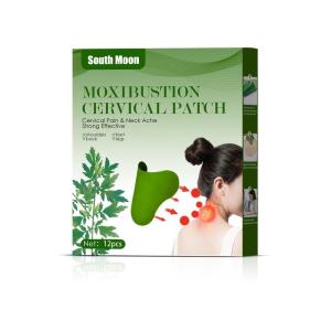 BEST SELLER HOT MOXIBUSTION CERVICAL PATCH | 12 PCS/1SET | Natural Herbal Therapy Patch | Non-Woven Fabric Moxibustion Cervical Pain Relief Patch | Wormwood Spine Self Heating Body Pain Patch | Chinese Traditional Herbal | Cervical Pain & Neck Ache Relief