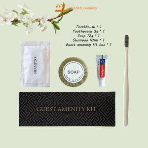 100 Sets 5 in 1 Guest Kit Hotel SuppliesToothpaste Toothbrush Soap Shampoo