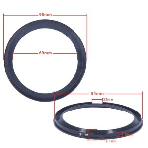 UTOPUS 3/4/5/6.5/8 inch Vòng trang trí loa Nhựa Bạc đen vàng Viền loa Viền lưới tản nhiệt Lưới loa