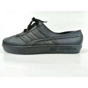 Kasut Getah Hitam Putih Bowling 399 Lelaki Kerja Plastik White Rubber Hiking Waterproof Shoe 白色塑胶鞋
