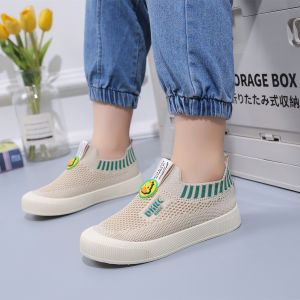 Childrens breathable mesh shoes 2023 spring and summer new flying woven shoes non-slip soft bottom mens and womens baby shoes non-slip outdoor casual sports shoes