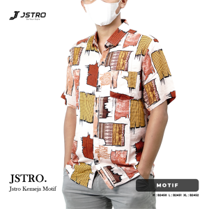 Jstro Kemeja Pendek Motif Brown 5