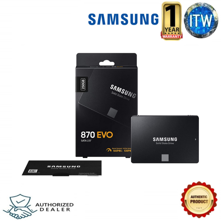 Samsung 870 Evo 250gb Sata Iii 2 5 Internal Solid State Drive Ssd Mz 77e250bw Lazada Ph