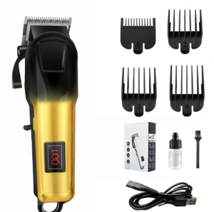 ORIGINAL Kemei Rechargeable Hair Clipper for Men KM-709A LCD Display Gradient Color Body Hair Cutter Machine Electric Hair Trimmer