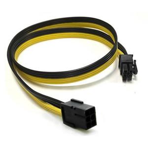 16awg PCIe Cáp nối nguồn 6pin Đầu Đực thành đầu cái GPU chuyển đổi cáp giắc nối cho thẻ video