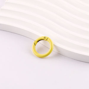 {SG Local} 20mm Colorful Painted Spring Buckle Keychain DIY Phone Chain Backpack ETC
