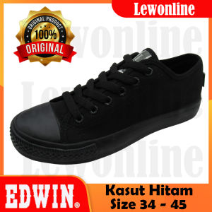 Edwin EW2039 Kasut Sekolah Hitam Black School Shoe 黑色校鞋
