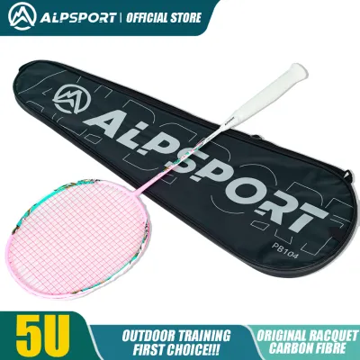 ALPSPORT【Blue Dragon】5U 75g Black Badminton Racket Authentic Original Customization T700 Carbon Fiber Frame Basic Offense And Defense String And Grip Suitable For Students And TeenagersSports Equipment Racket