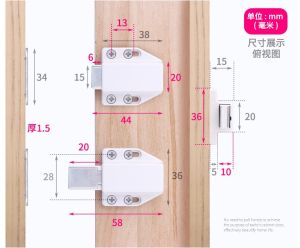 Bộ Chốt Nhấn Mở Cửa Tủ Nam Châm Thông Minh