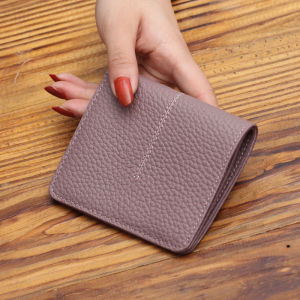 Royal Bagger RFID Short Wallet Purse For Women RFID Block Genuine Cow Leather Casual Card Clip Fashion Ladies Card holder