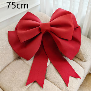 W0AGZ4J2 30/50/75cm Christmas Giant Bow Handmade Large Christmas DIY Decor  Simple Installation Bow Knot Kit Festivity Decor