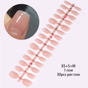 UR SUGAR 30Pcs Nail Tip Fake Nail Fashion Wearable False Nails Simple Full Cover Press on Nails DIY Wear Nail Tool