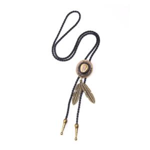 Kim loại mũ Jazz Bolo Tie lông mũ cao bồi Cà Vạt cho áo sơ mi jeans Tây Vòng cổ bện dây giày Cà Vạt bola-tie