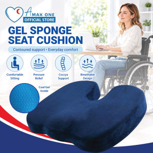 Gel Sponge Seat Cushion for Office Chair Car Desk Wheelchair – Memory Foam Pain Relief Chair Pad