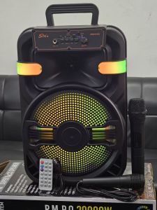 ลำโพงบลูทูธ ลำโพงดอก10นิ้ว ZQS10102 แถมไมค์ลอย+ไมค์สาย+รีโมท 20W รองรับAUX TF USB ปรับเสียง/ไฟได้ มีหูหิ้ว ลำโพงเสียงดี เบสแน่น