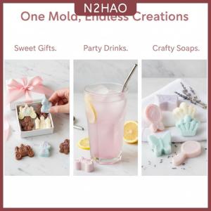 N2HAO  Công CHÚA HOÀNG TỬ Silicone khuôn mẫu cho fondant 12 khoang 3D cung lâu đài ngựa bánh trang trí nguồn cung cấp cho lễ hội Đảng