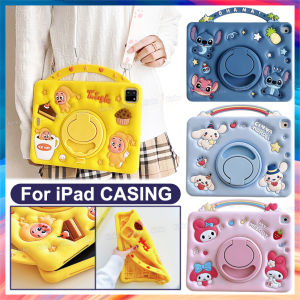 360°Rotatable KickStand Kid Cute Cartoon Starman Shockproof Tablet Cover Case for iPad 11th A16 10th 9th 8th 7th Gen 10.2 Pro11 Air11 Air6 Air4 Air5 Air7 mini 7 6 5 4 3 9.7 Casing