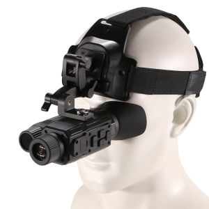 BekinTek Head Mounted Night Vision Goggles Helmet Mountable NVG Monocular Rechargeable Night View Telescope  Full Dark Observing Digital Device   8x Zoom 1080 Video Including 32G TF Card