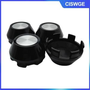 CISWGE 4pcs cho Nissan Mazda phụ kiện 64mm xe bánh xe trung tâm mũ với logo rắn Biểu tượng logo rim hubcap Bìa