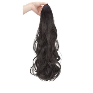 LRB81 Synthetic Long Wavy Ponytail Heat Resistant Korean Style Pony Tail Hairpiece Fasion Hair Extension Claw Clip Ponytail Women/Girls
