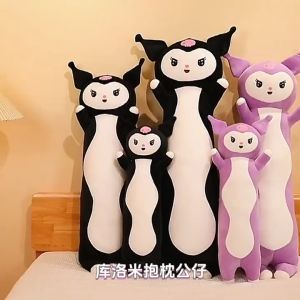 50CM/70CM Kuromi Long Plush Doll Girls Birthday Gift Cute Stuffed Toy Kuromi Plushie Pillow